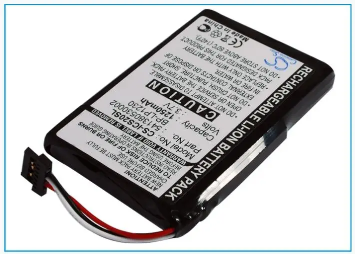 Cameron Sino 1250mAh battery for NAVMAN S20 541380530002 BP-LP1230/11-A0001 U GPS, Navigator Battery