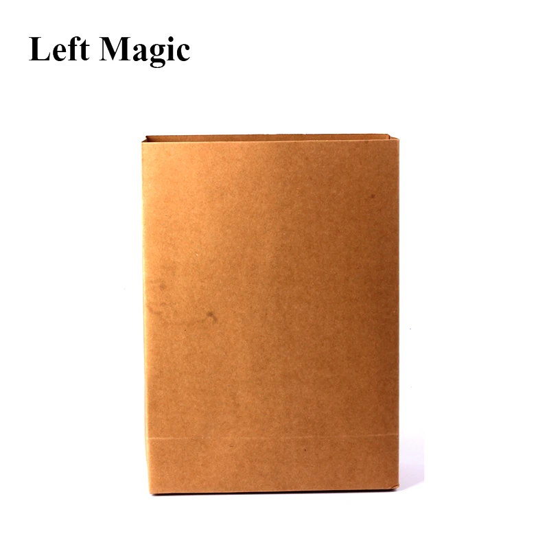 Appearing Flower Empty From Box Magic Tricks ( 18 X 8.2 X 8.2cm Medium Size ) Paper Bag Dream Bag Illusion Stage Magic Props