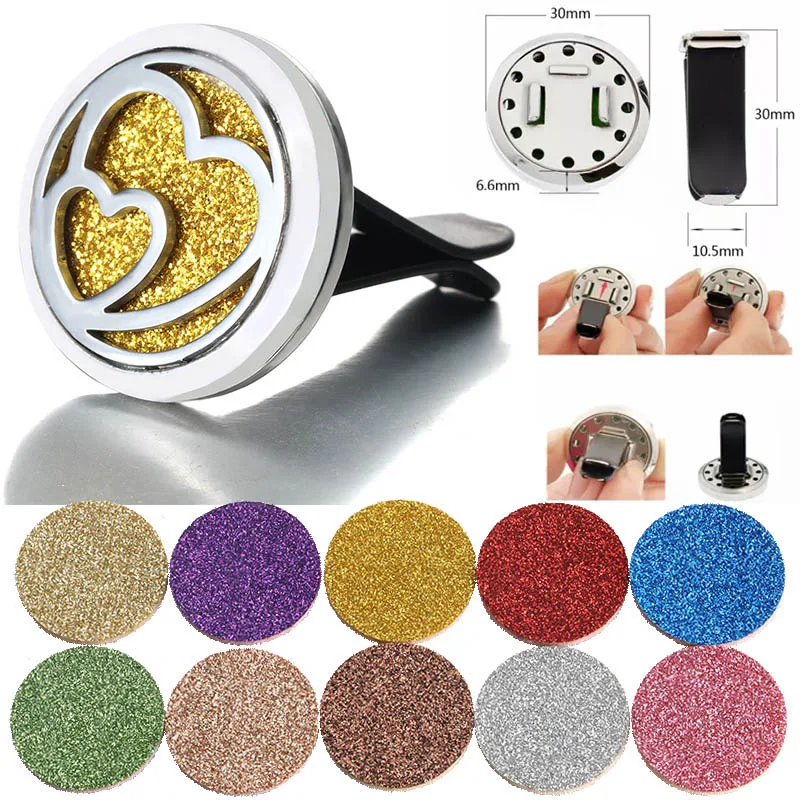 لتقوم بها بنفسك 30 مللي متر زهرة الجنية الفولاذ المقاوم للصدأ سيارة معطّر الهواء العطور زيت طبيعي الناشر المنجد عشوائي إرسال 1 قطعة منصات النفط كهدية #5