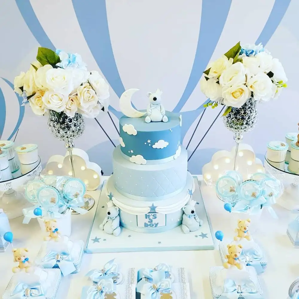 خلفية بالون هواء ساخن ، خلفية للصور ، شريط سحابة كرتونية ، السماء الزرقاء ، حفلة عيد ميلاد ، تصوير للأطفال