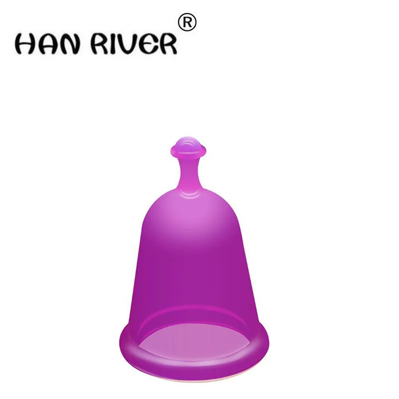 HANRIVER Menstrual cup medical grade silicone/lady period cup/alternative tampons sanitary pad Feminine hygiene vagin