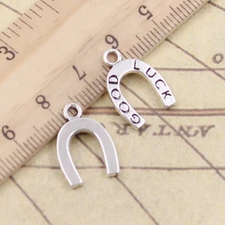 20pcs Charms Lucky Horseshoe Good Luck 17x12mm Tibetan Silver Color Pendants Antique Jewelry Making DIY Handmade Craft