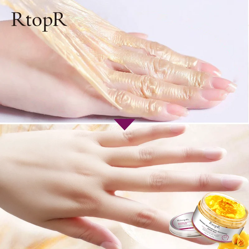 Mango Moisturizing Hand Wax Whitening Skin Hand Mask Repair Exfoliating Calluses Film Anti-Aging Hand Skin Cream 50g