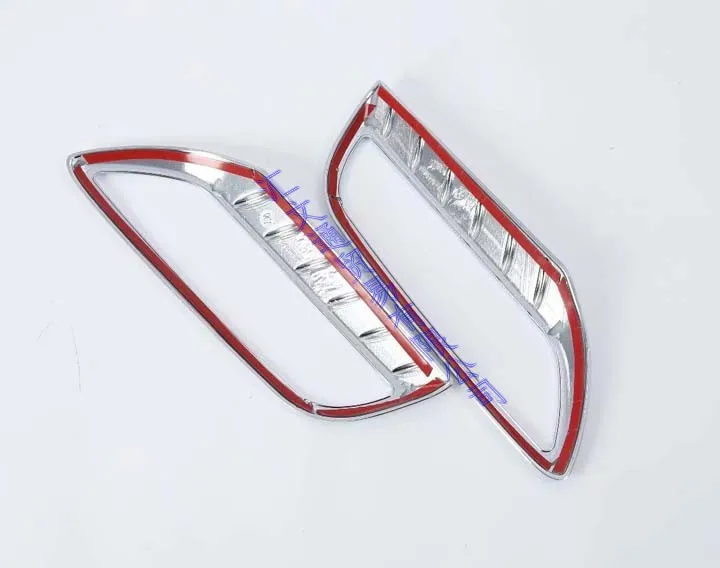 For Hyundai Creta IX25 2018 2019 ABS Chrome Rear Reflector Fog Light Lamp Cover Trim Bezel Frame Styling Garnish