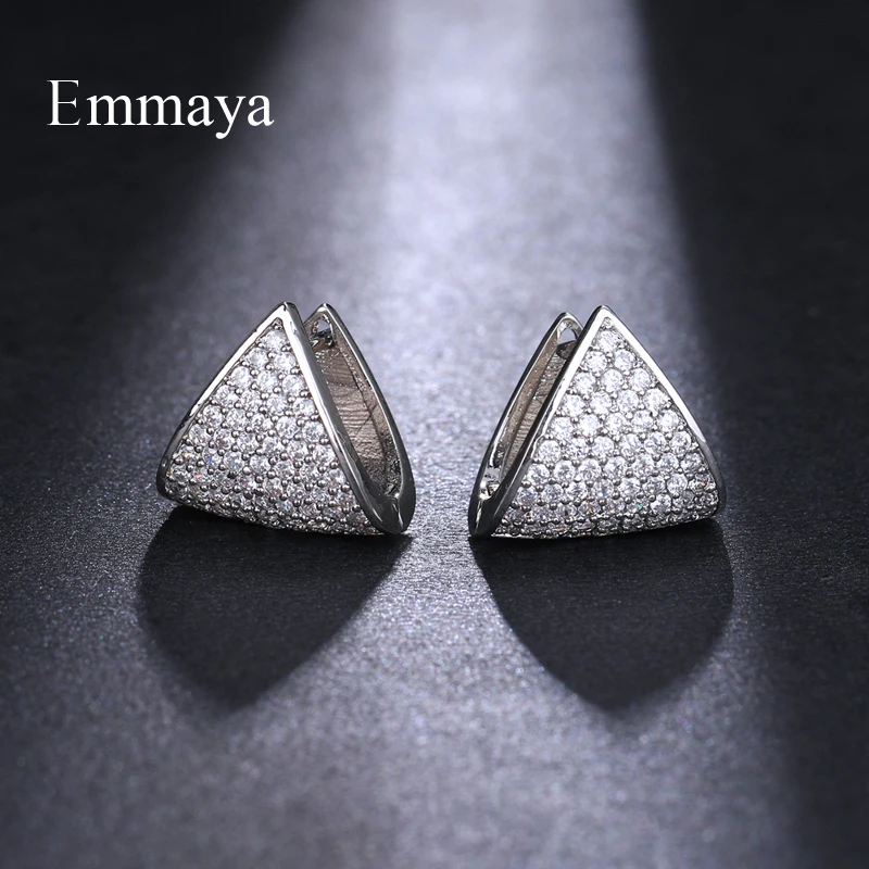 Emmaya Brand Unique Fashion zircon Originality Geometric Jewelry Earrings For Woman Charm Wedding Party Gift