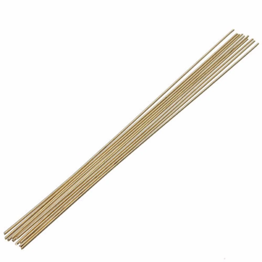 10pcs1.6x250mm Brass Rods Wires Sticks  Gold For Repair Welding Brazing Soldering