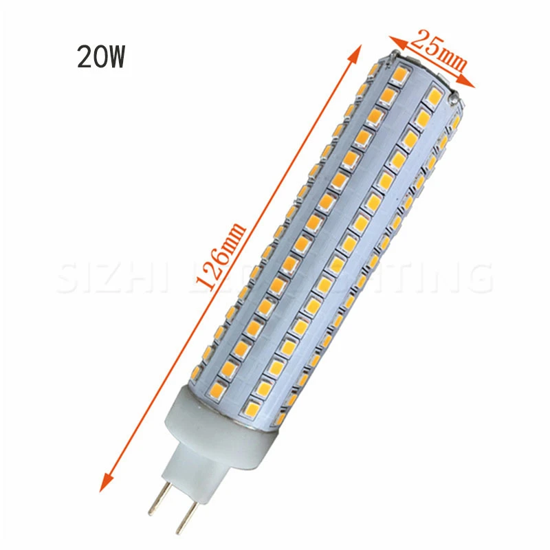 Imagem -03 - Lâmpada Led 2835 Smd G8.5 Led Milho Luz 360 Graus Ângulo de Feixe de Luz Ac85265v 150w G8.5 Base Lâmpada de Substituição 15w 20 25 G8.5