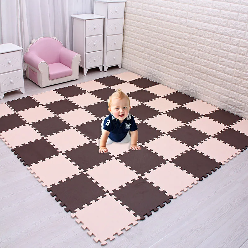 18pcs Home Floor Mats Bathroom Carpet Foam Tapete Exercise Floor Mats Gym Garage Waterproof Rug For Kids Play Crawling Mat