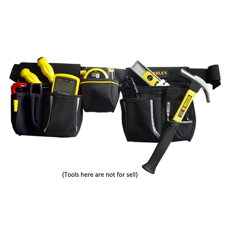 Stanley tool bag waist electrician hip storage carpenters belts and bags contractor construction tool belt pouch pocket combo