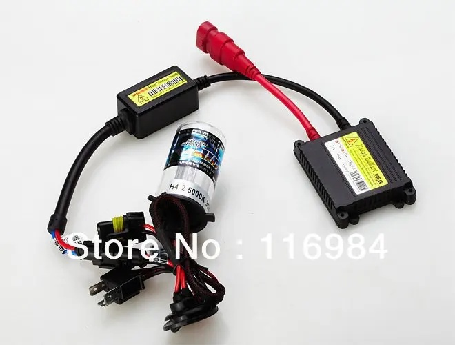 Best price 35W Xenon HID kit H4-2 H13 9004 9007 35W slim ballast 4300k, 5000k, 6000k, 8000k, 10000k, 12000k