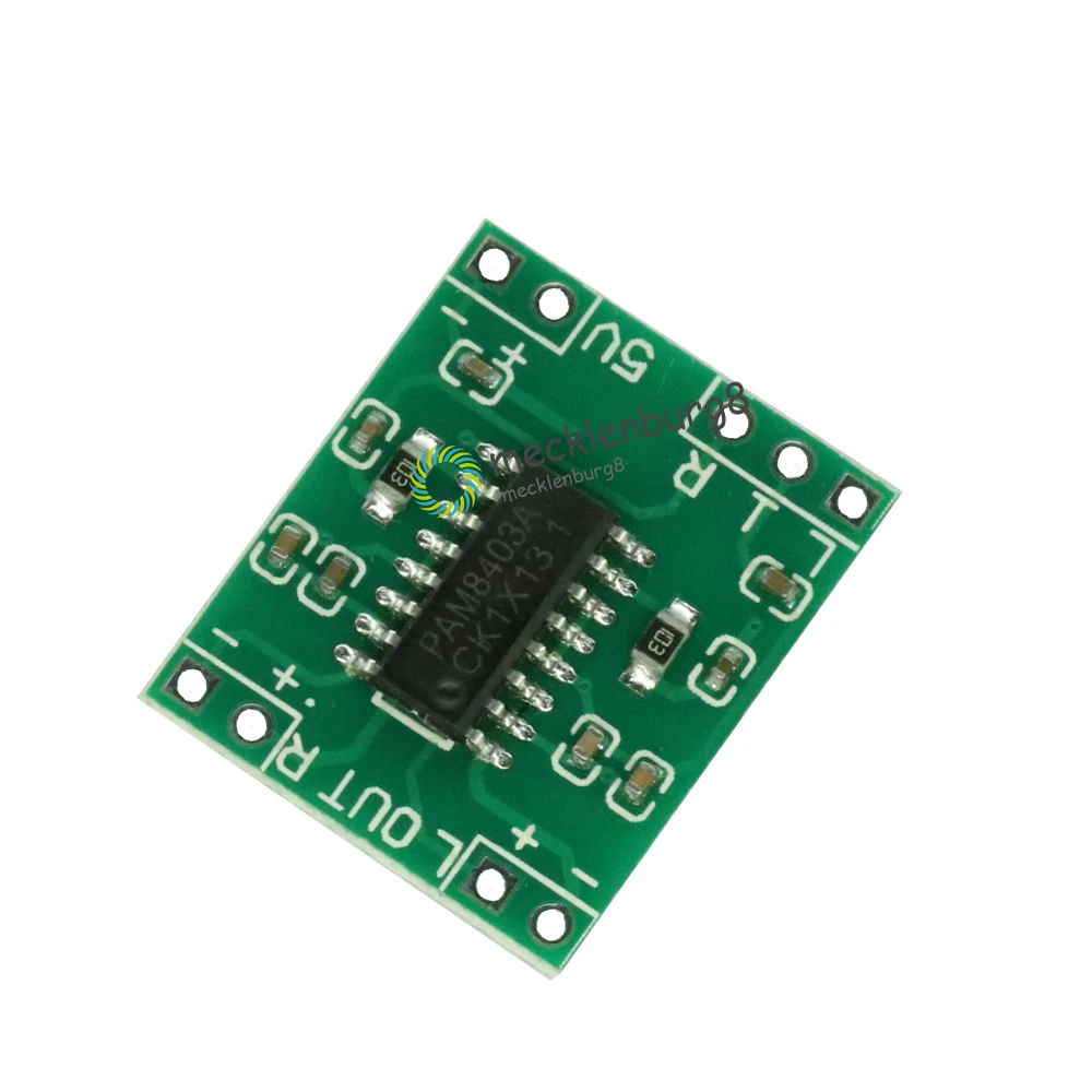 10Pcs/Lot 2.5-5V Miniture Mini Digital Amplifier Board 2x3W PAM8403 Class D Stereo Speaker AMP Module USB Power Supply 2.5 To 5V