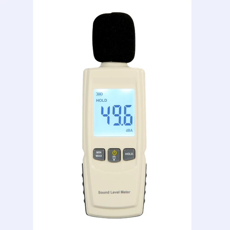 30-130dB Digital Sound Level Meter Portable Noise Tester Decibel Meter Accuracy Noise Level Measurement with LCD Display Backlit
