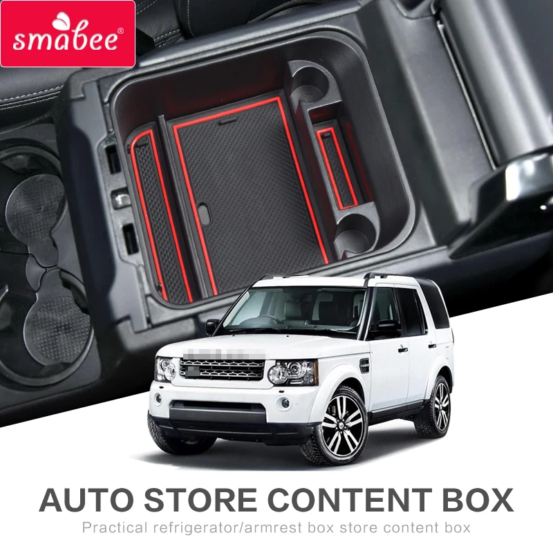 smabee Armrest Box Storage for for Land Rover Discovery 4 L319 LR4 2010 2011 2012 2015 2016 Car Organizer Accessories Tidying