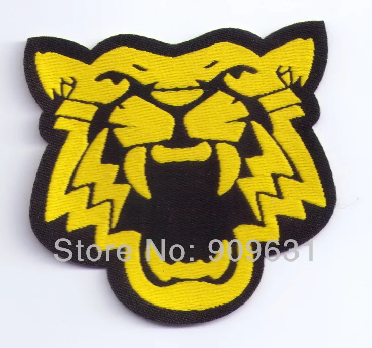 

Hot ! Free shipping ! Growling Tigher iron on applique or Sew fashion embroidery applique patches cartoon garment