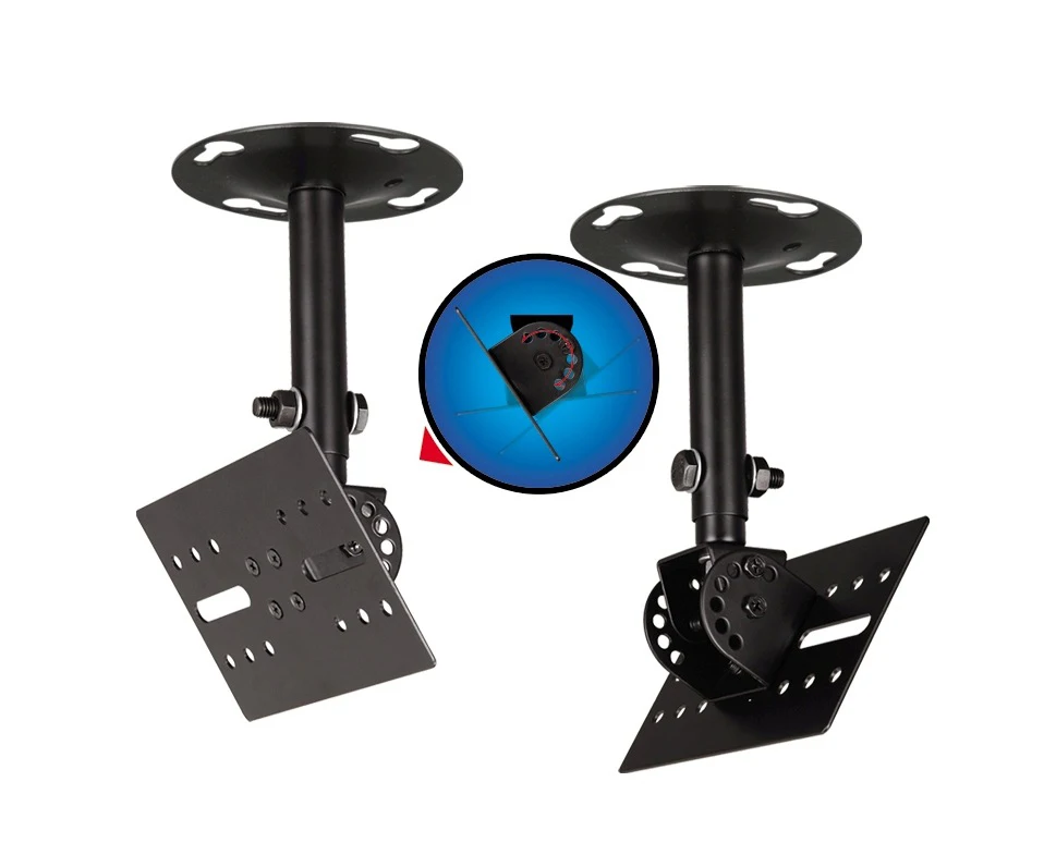 BL-WD309 Full Motion 1Pair 2pc Professional Tilting Speaker Bracket Ceiling Mount Speaker Hanger Wall Mount Holder Speaker Stand