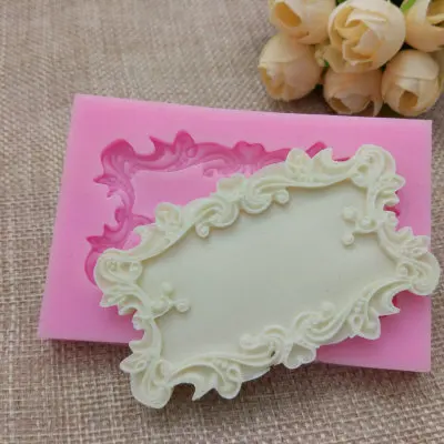 Flower Frame Silicone Mold For Fondant, Chocolate, Crafts Sugarcraft Cake Decorating Fondant /   Mold H714