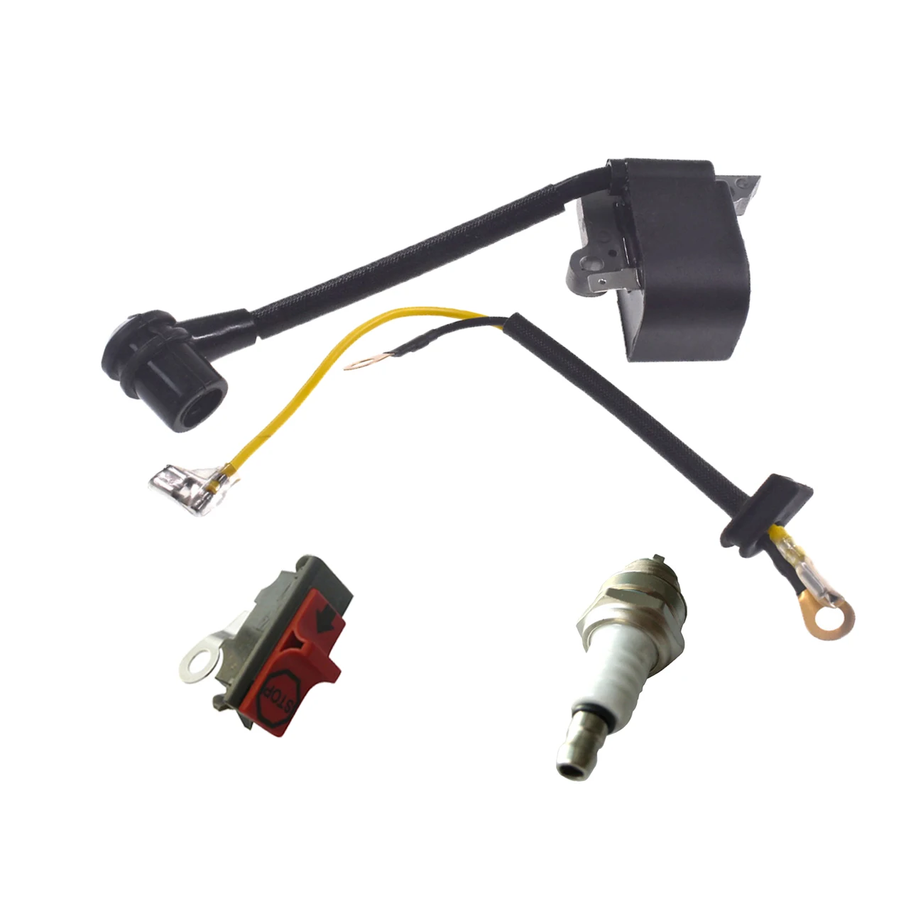 Ignition Coil Module ON/OFF STOP SWITCH FIT HUSQVARNA 36 41 50 51 55 136 137 141 142 Chainsaws