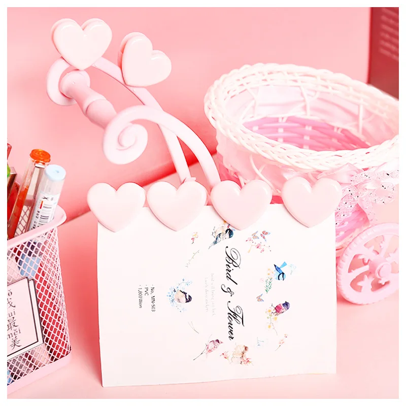 Imagem -05 - Pequenos Clipes de Papel Artesanal de Plástico Cute Love Heart Color Clips Faça Você Mesmo Clothes Photo Clamps Decorative Office School 10 Pcs por Lote