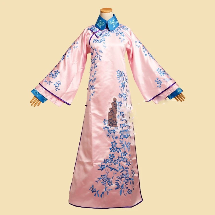 Qing Dynasty Princess Embroidery Costume Hanfu Qi Zhuang for TV Play Legend of LongZhu Wu Jian Dao female hanfu cosplay costume