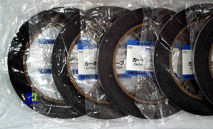 Fita microscópica eletrônica do carbono, fita do TEM, 5mm, 8mm, 731, 732, 7311, 7321, SEM