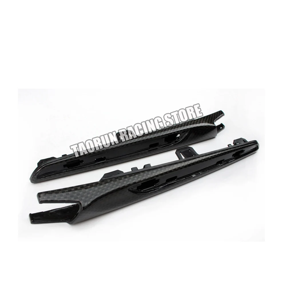 1 زوج ألياف الكربون استبدال نمط الجانب الحاجز غطاء الكسوة لسيارات BMW F80 M3 F82 M4 كوبيه F83 M4 للتحويل 2014 - 2020