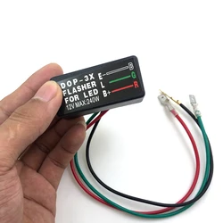 1pcs Universal Motorcycle LED Blinker Relay 3 Pin DC 12V Turn Signal Light Flasher Controller Flashing Relay