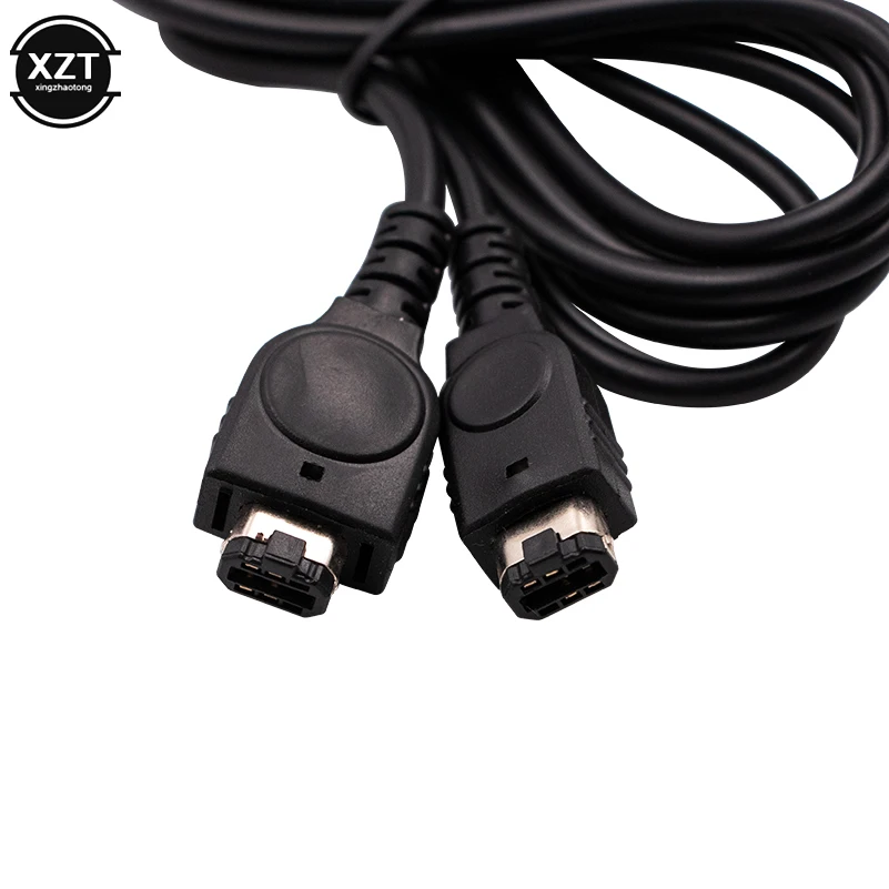 2019 1.2m 2 Player Link Cable for Nintendo Game Boy Advance / SP / GBA Consoles Black High Quality