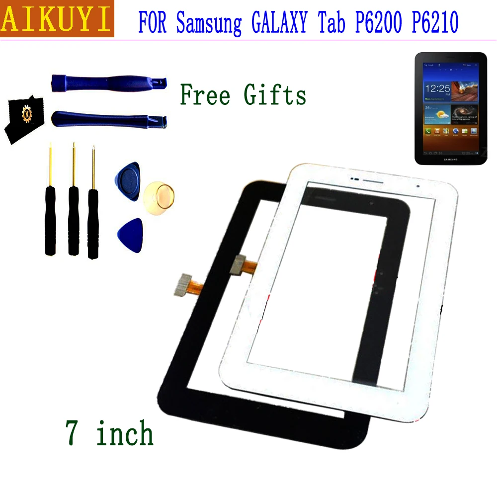 

For Samsung Galaxy Tab 7.0 Plus P6200 P6210 Digitizer Touch Screen Replacement panel Sensor Front Glass Lens