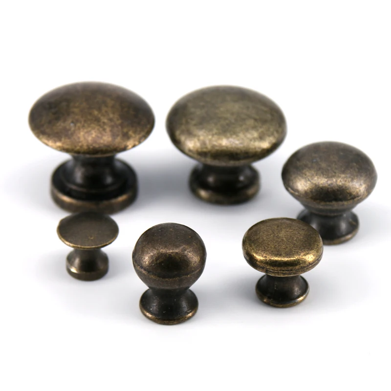 1PCS Vintage Dresser Drawer Pulls Handles Jewelry Box Knobs Antique Bronze Furniture Hardware Kitchen Cabinet Knob