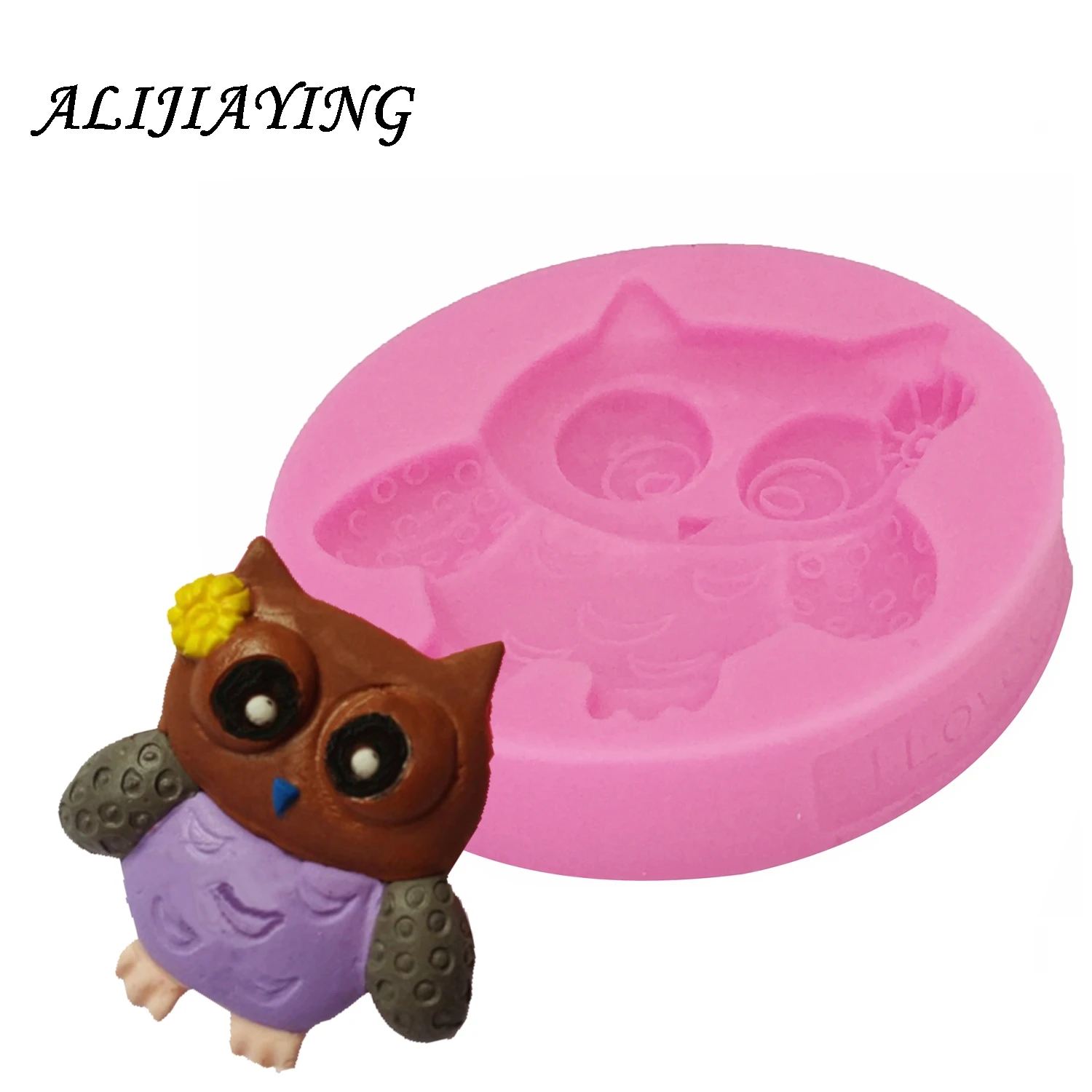 1Pcs Owl Shape Hands Shape 3D Silicone Cake Mold, Cartoon cake tools Soap Mold Cake Decoration Owl Fondant D0166