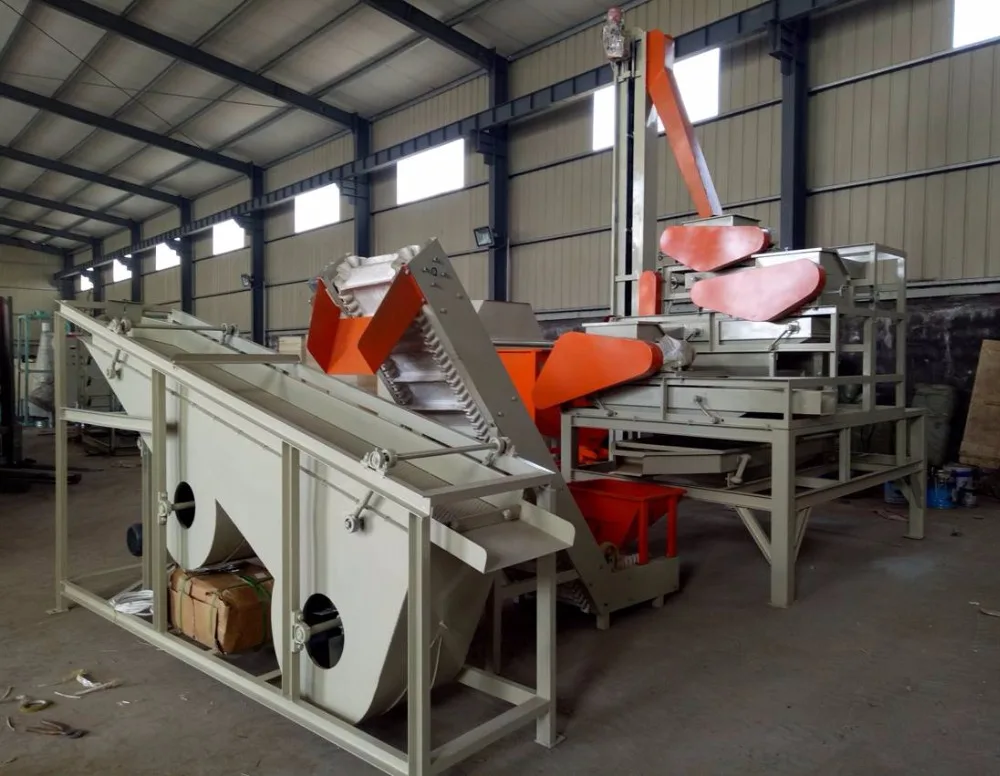 Almond production line /Nut shelling and screening machine line