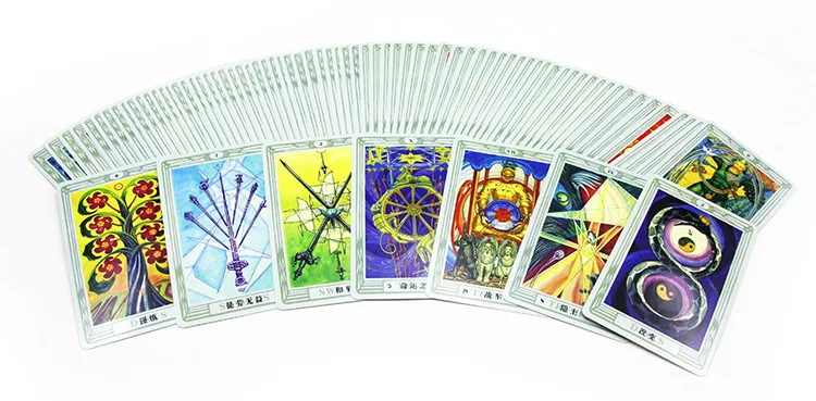 78pcs/set Aleister Crowley Thoth Tarot cards portable size board game card set Chinese