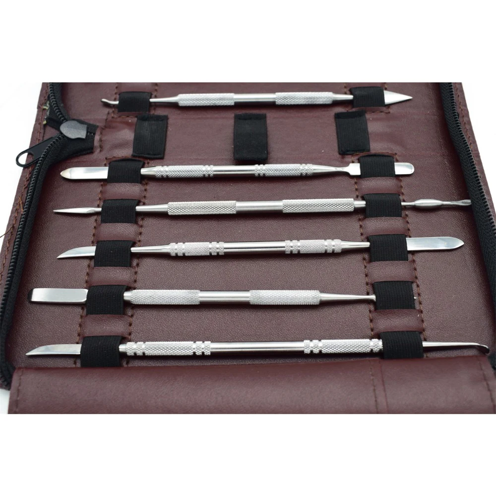 10PCS Metal Spatula Carving Knife for Wax Craft Sculpture Dental Knife Carve Pottery Clay Carving Modeling Jewelry DIY Tool