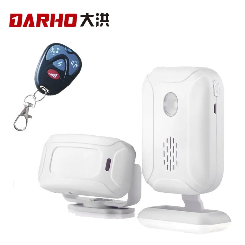 Darho Wireless Welcome 5 Functions Night Alarm Doorbell PIR Store Shop Entry Motion Sensor Infrared Detector Induction Door Bell