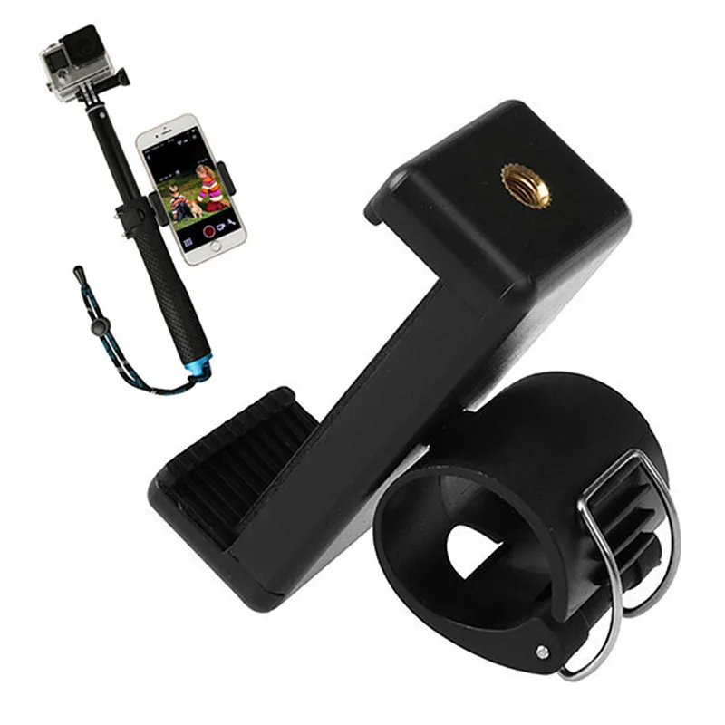 

Phone Clip Adapter Holder Mount For Selfie Pole Tripod Monopod Stand Gopro Xiaomi YI SJcam