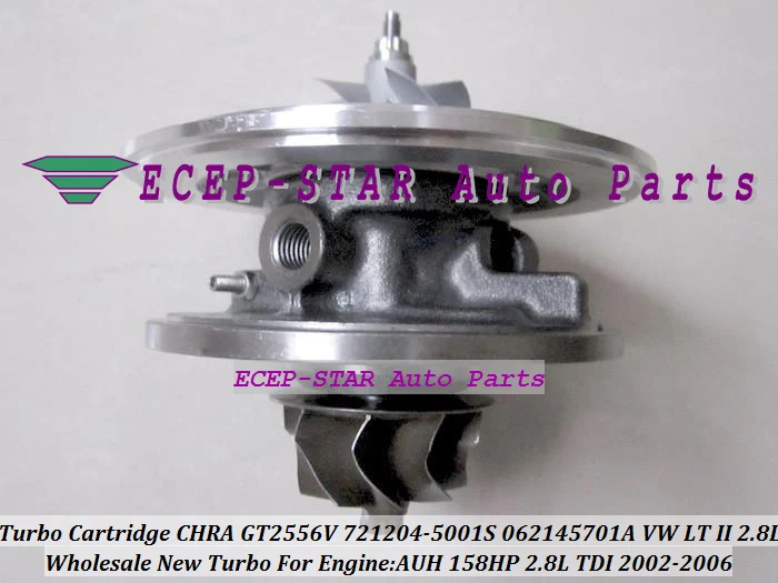 Turbo Cartridge CHRA Core GT2556V 721204 721204-0001 721204-5001S 062145701A Turbocharger For Volkswagen For VW LT II AUH 2.8L