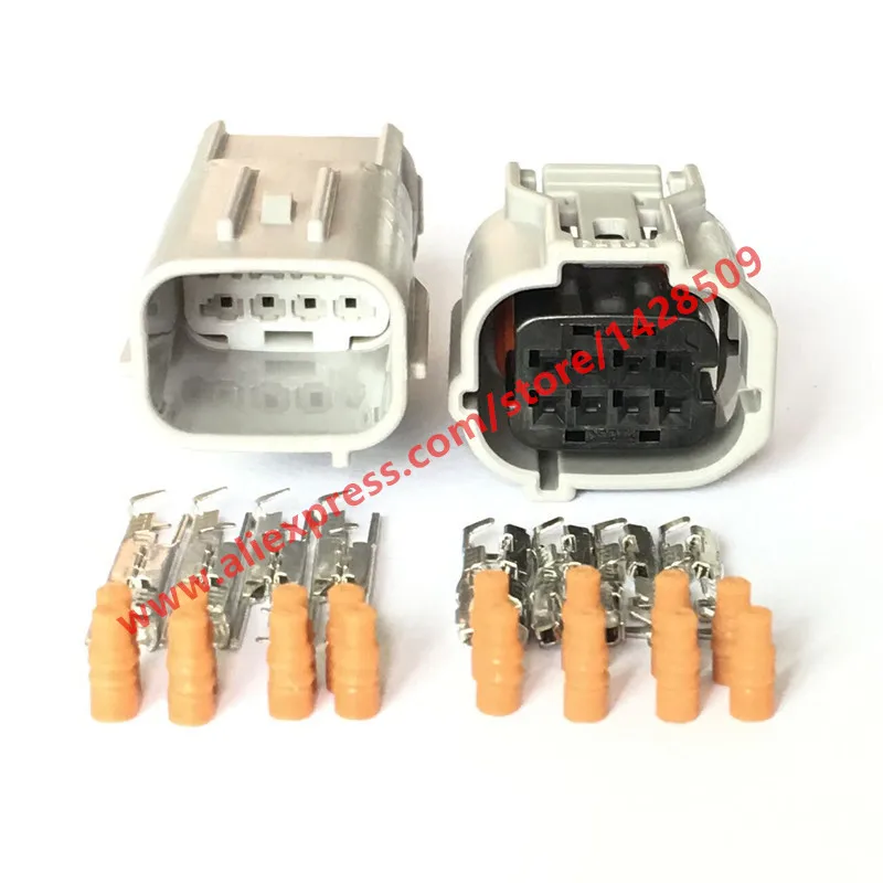 1Set 8 Pin 12520 12519 Auto Reversing Radar Plug 6188-0779 Fuel Injector Socket 6189-1240 Automotive Connector For Toyota Car