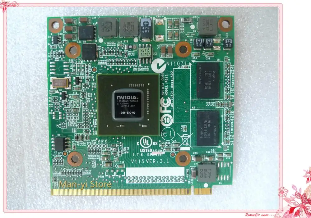 

Оригинальная видеокарта Geforce 9300M GS, видеокарта MXM II DDR2 256 Мб VG.9MG06.001, VGA-карта для Acer 5520G 6930G 7720G 4630G 7730G