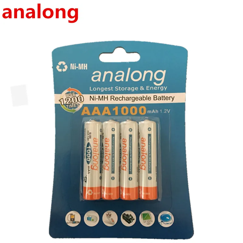Analong 1.2V AAA 3A NIMH 1000Mah แบตเตอรี่ AAA Aaa Batteria แบตเตอรี่ Ni-MH แบตเตอรี่ชาร์จ
