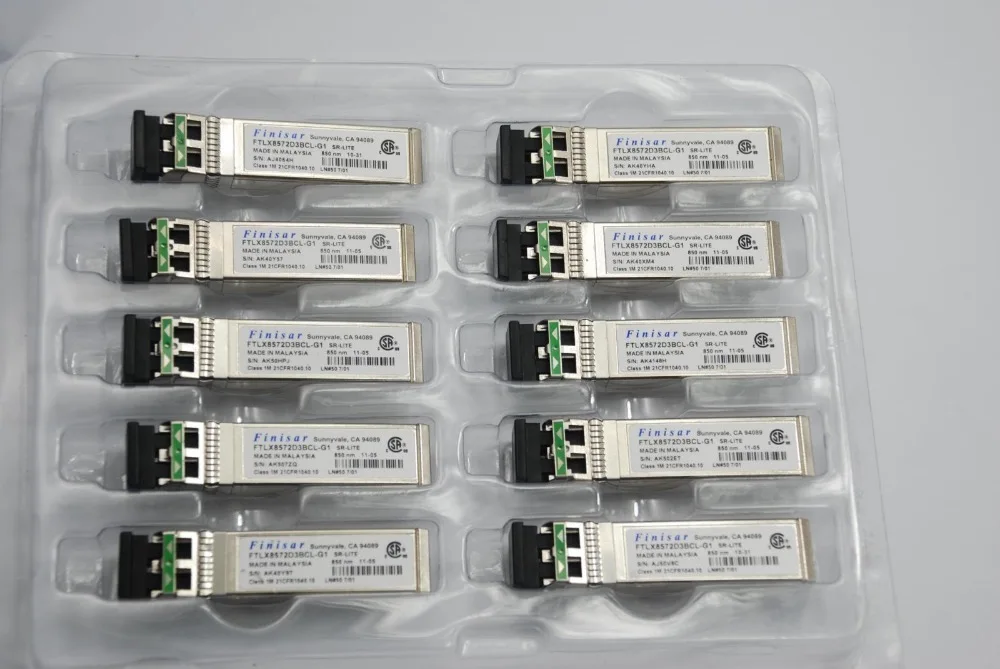 Finisar FTLX8572D3BCL-G1 optical fiber module 10G million multi mode dual fiber SFP+