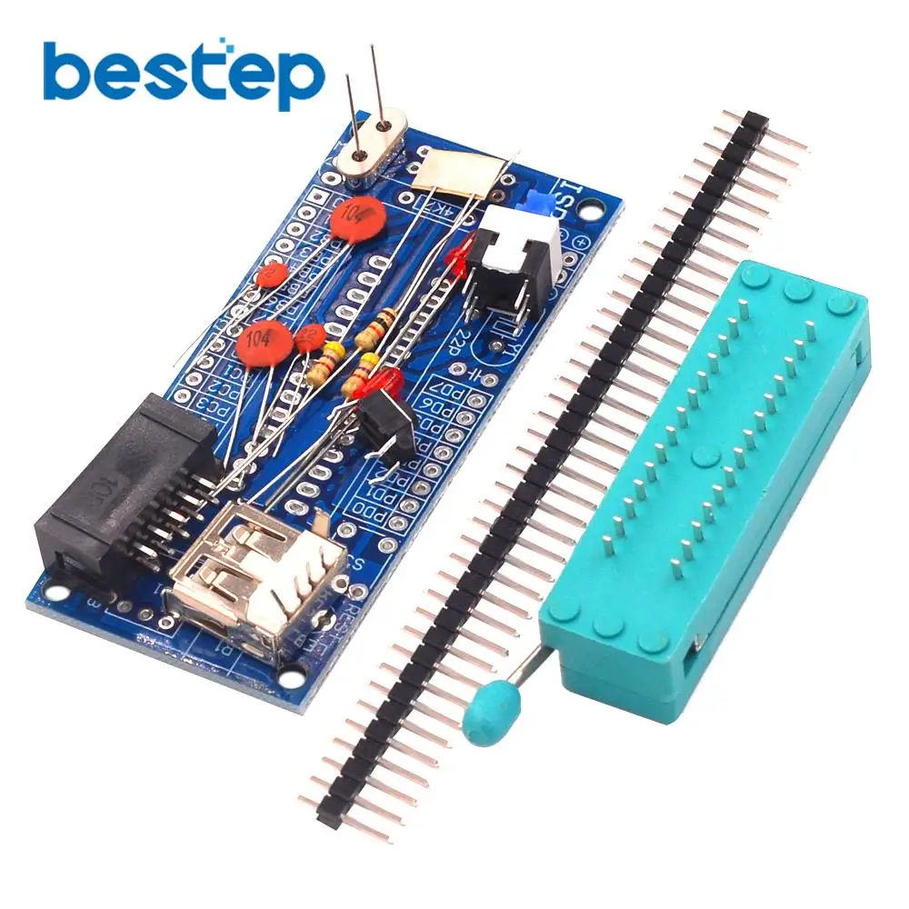 Hot Sale DIY Kit ATmega 4 8 AVR Minimum System Development Board Miniature Mini Electronic Suite Parts Without Chip