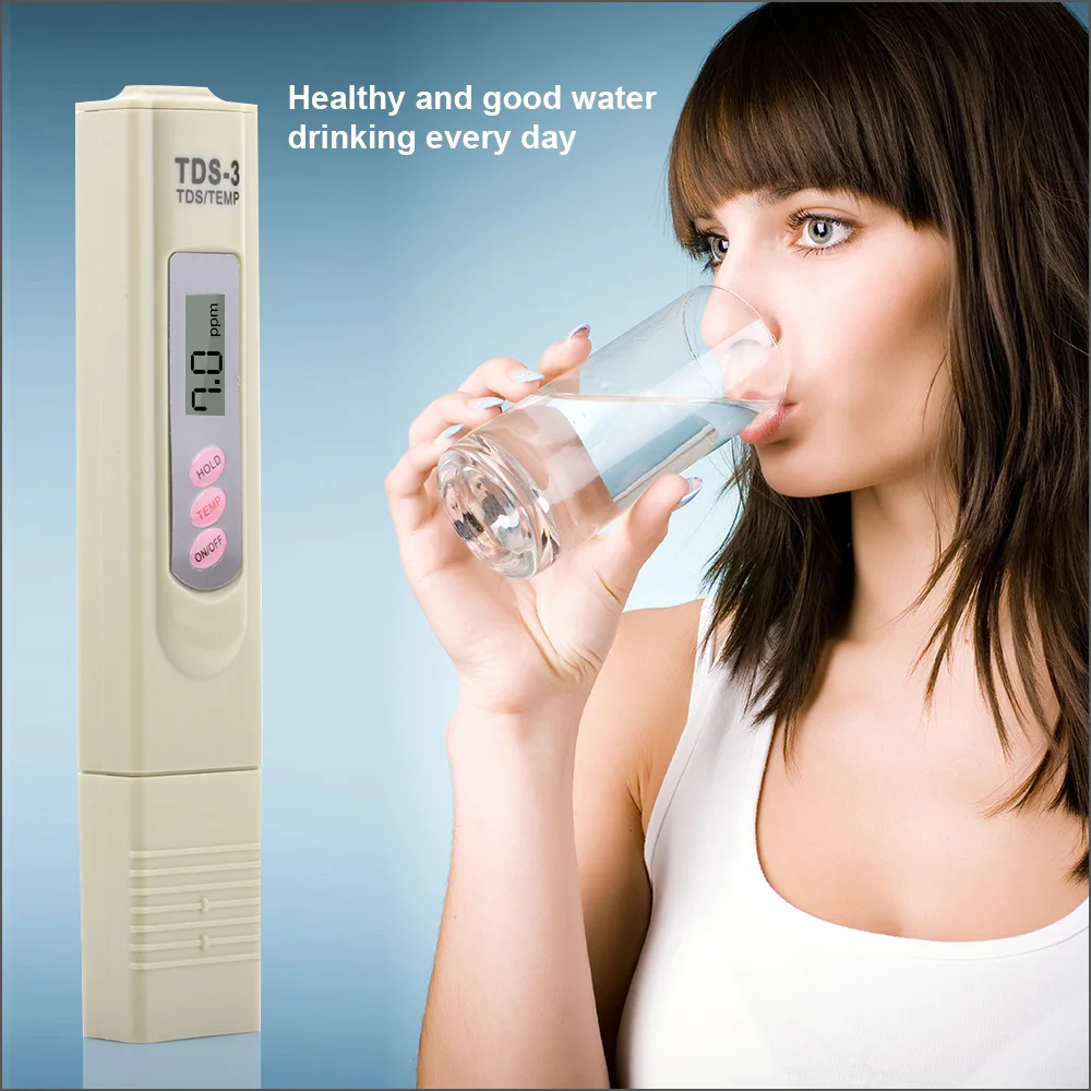 RZ-مقياس درجة الحموضة الرقمي لحوض السمك ، جهاز اختبار القلم TDS 0-999PPM مع إضاءة خلفية LCD محمولة ، مقياس درجة الحموضة الكهربائية
