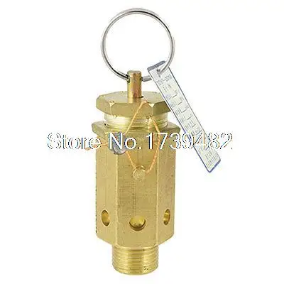 

Gold Tone 19/32" Dia Thread -5-120C 13MPa Air Compressor Safety Relief Valve