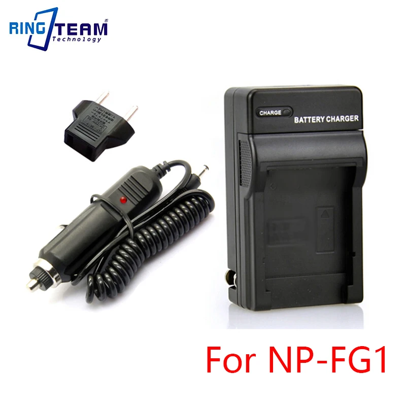 10Sets/Lot NP-FG1 Battery Charger + DC Car Adapter For Sony  HX10 HX20 HX30 N1 T100 BC-CSG TRG DSC HX5V HX7V HX9V Cameras NPBG1