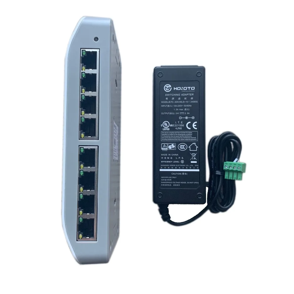 HIK DS-KAD606-N (DS-KAD606-P)  for IP Video Intercom Include power adapter,power supply, 6 device power Distributor