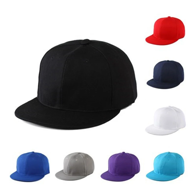 Gorra de béisbol con cierre trasero para hombre y mujer, gorro ajustable de estilo Hip Hop, color negro, novedad de 2017