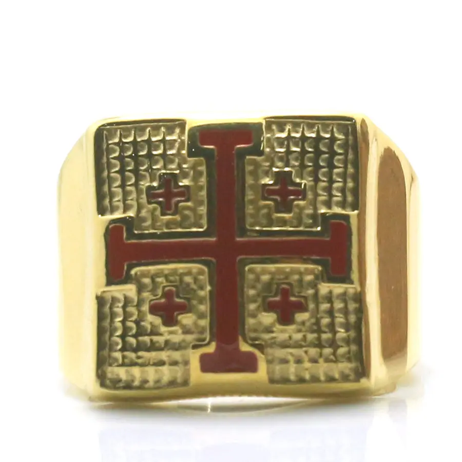 Unisex 316L Stainless Steel The Orthodox Church Cross Newest Ring