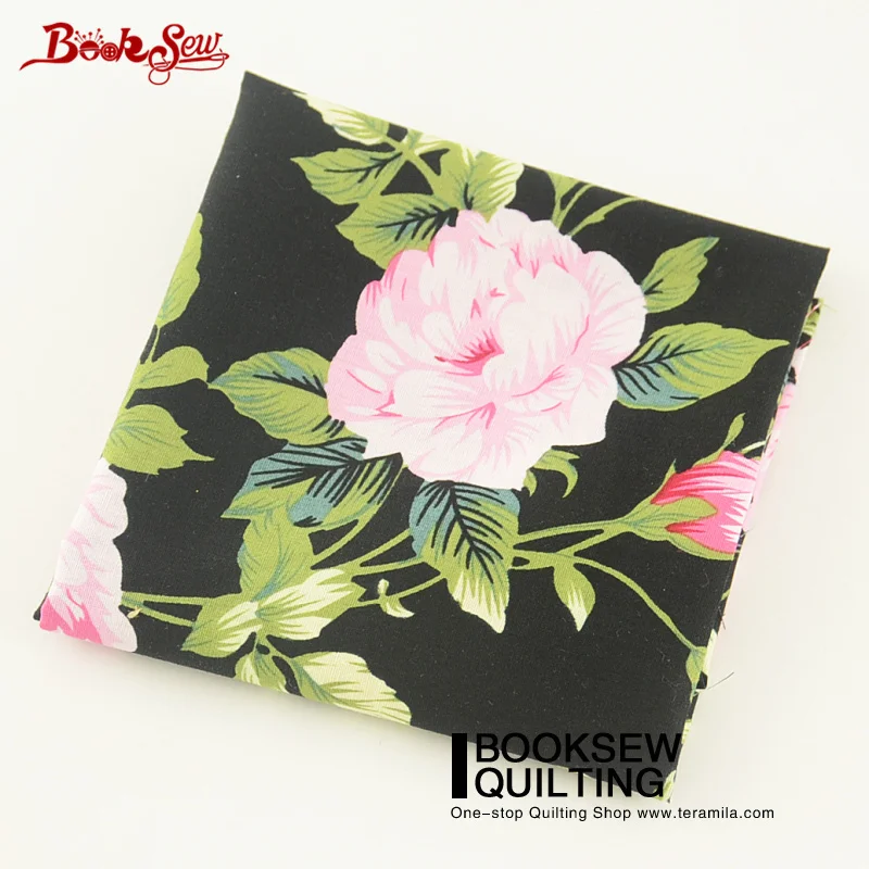 Booksew popelina bawełniana dość drukowane Rose Scrapbooking sukienka Art pracy spódnica rzemiosło koszula Fat Quarter miernik tekstylia domowe