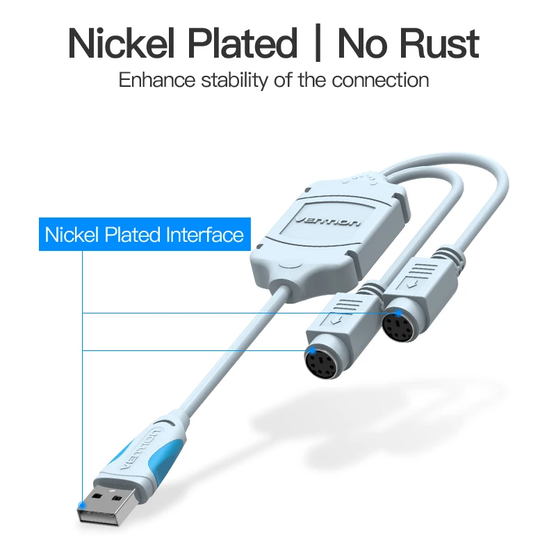 Intervento USB a PS2 Convertitore di Cavo Maschio USB a PS/2 Femmina Adattatore Cavo di Estensione USB Per Tastiera Mouse scanner PS2 Cavo USB