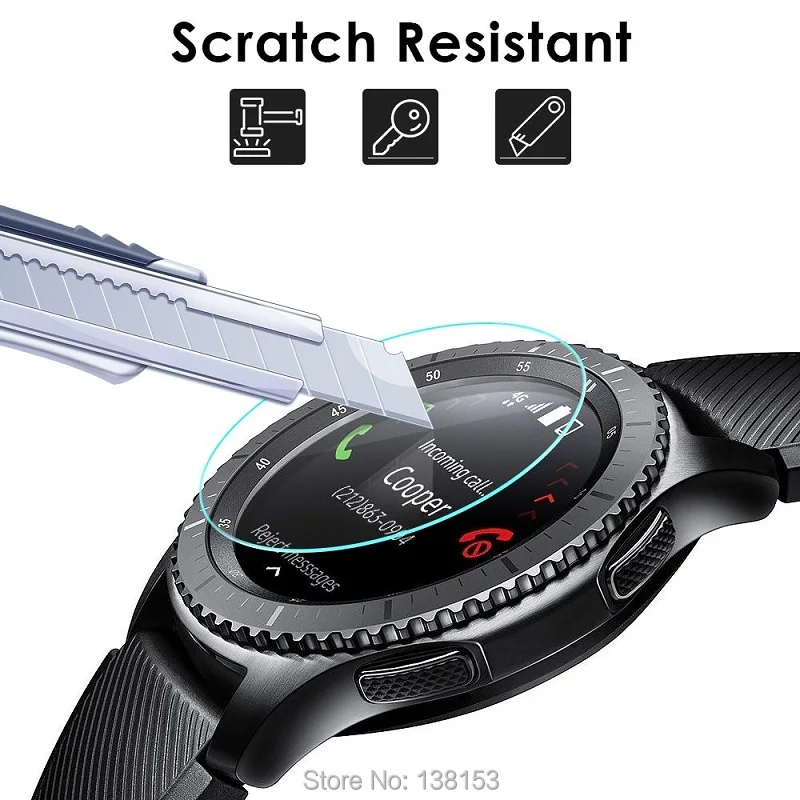 5PCS Round Smart Watch Screen Protector diametro 34mm 35mm 36mm 37mm 38mm 39mm 31mm 32mm 33mm pellicola protettiva in vetro temperato